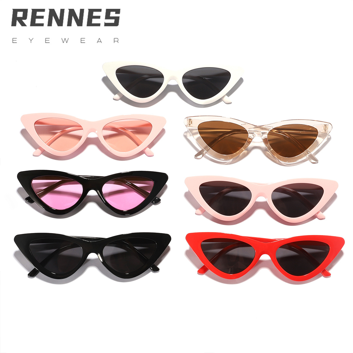 Gafas de Sol de ojo de gato de Marco grande de moda Gafas de Sol de mujer europeas y americanas Nuevas gafas de sol 2019 9788