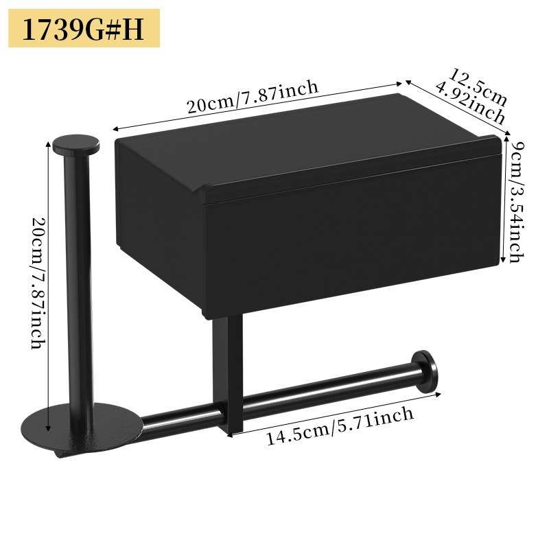 Cajón de almacenamiento del baño sin agujeros caja de toallitas caja de toallitas de baño rack de teléfonos móviles caja de toallitas de drama mágico image 8