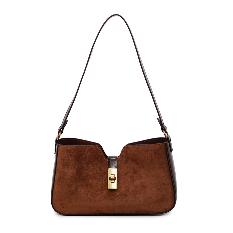 Transfronterizos de alto nivel esmerizado bolsas de brazo portátiles mujeres 2025 invierno nuevo tipo de lujo nicho bolso de hombro de viaje mochila