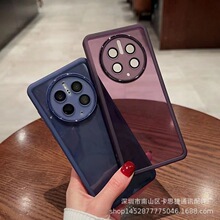 适用mate80 荣耀power2 nova15 魅眼镜头玻璃膜透明手机壳tpu软套