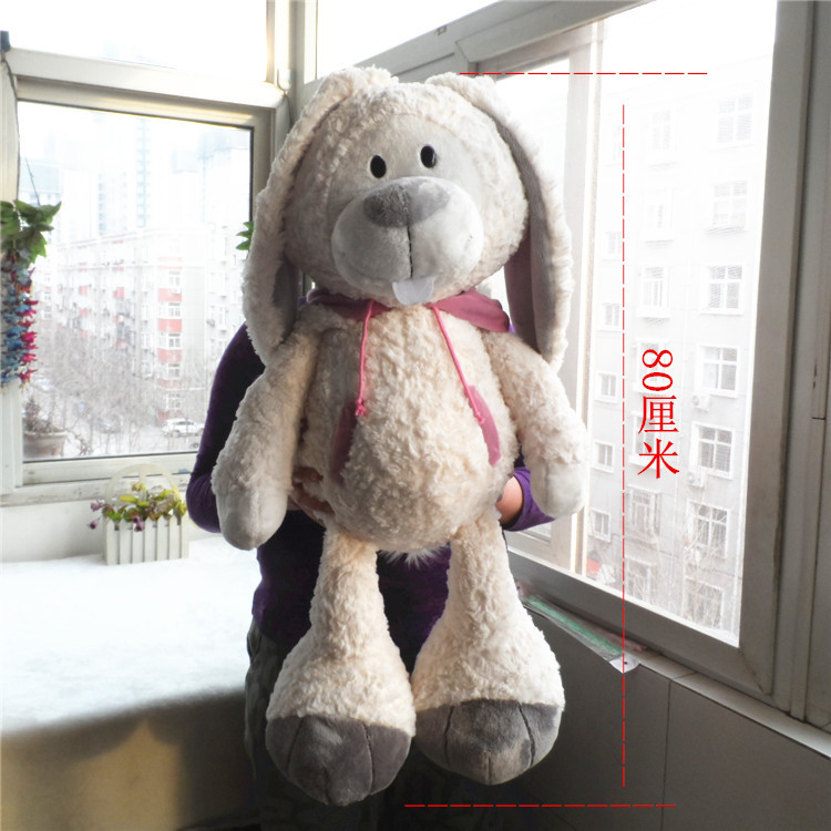 Fábrica de procesamiento de muñecas conejos blancos juguetes de peluche muñecas de tela muñecas para dormir almohada regalos logotipo personalizado transfronterizo