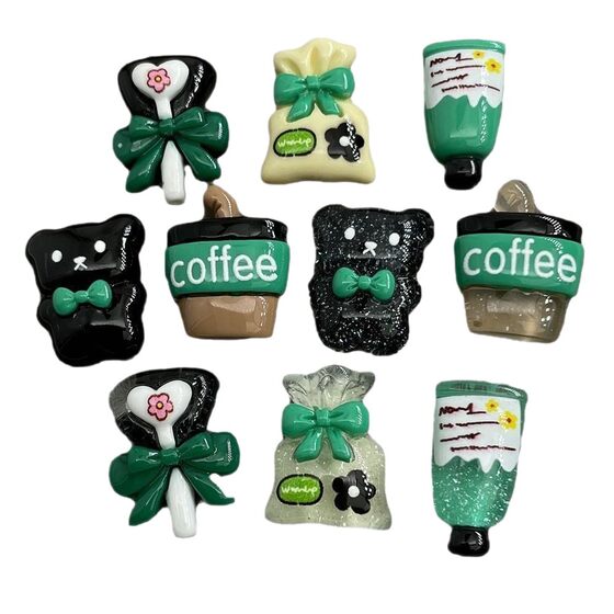 Buck Green Doll suit Cartoon Resin Jewelry Accessories DIY Phone Case Cream Gel Handmade Hairpin Small Patch
