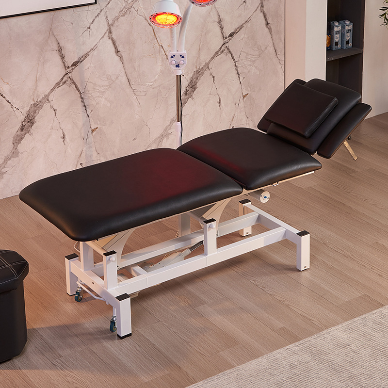 Cama de belleza de látex de madera maciza eléctrica salón de belleza especial de alto grado de pestañas tatuaje bordado cama terapia de masaje cama de masaje con agujero