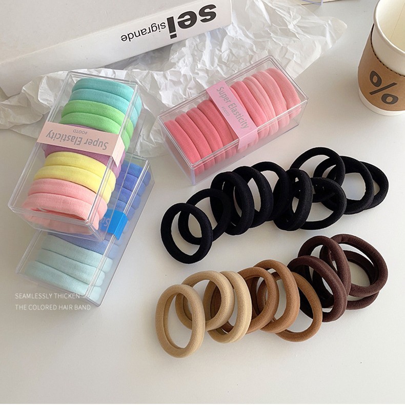 Audaz pelo cuerda pelo anillo pelo adornos sin costuras maotail cabeza cuerda simple no duele alta banda de goma de color elástico
