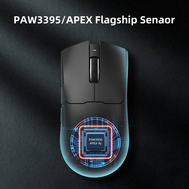 工場在庫 PAW3395 ワイヤレス軽量ゲーミングマウスプロフェッショナル e スポーツマウス 26000DPI|undefined