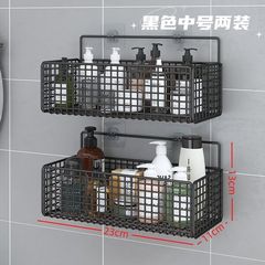 卸売り浴室棚棚穴を開けない壁のトイレバスケット壁掛け式浴室スタンド幅棚