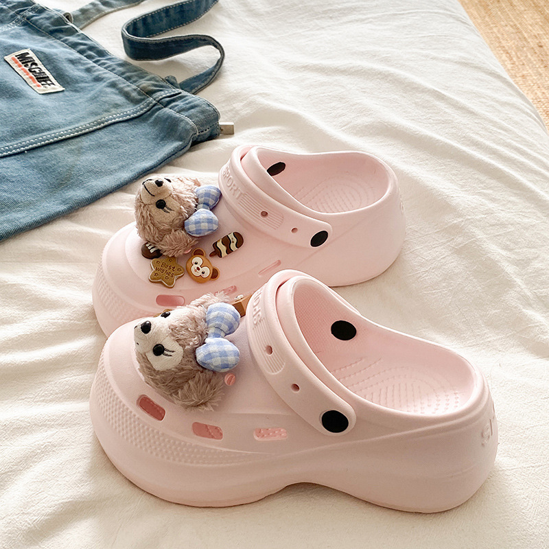 New Thick-Soled Height-Increasing Clogs for Summer, Casual Garden Shoes for Women, Non-Slip Fashionable Beach Shoes