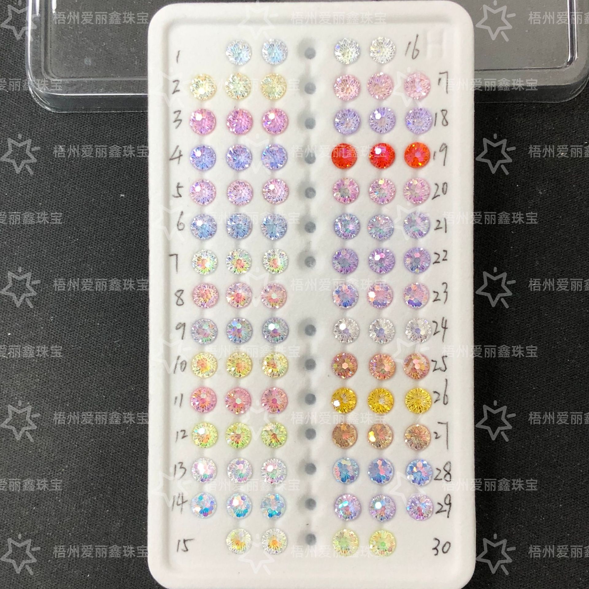 5mm Fireworks Cut/Skyfire Cut Coated Zircon 5A High Carbon Popular Jewelry Main Stone (Loose Stone)