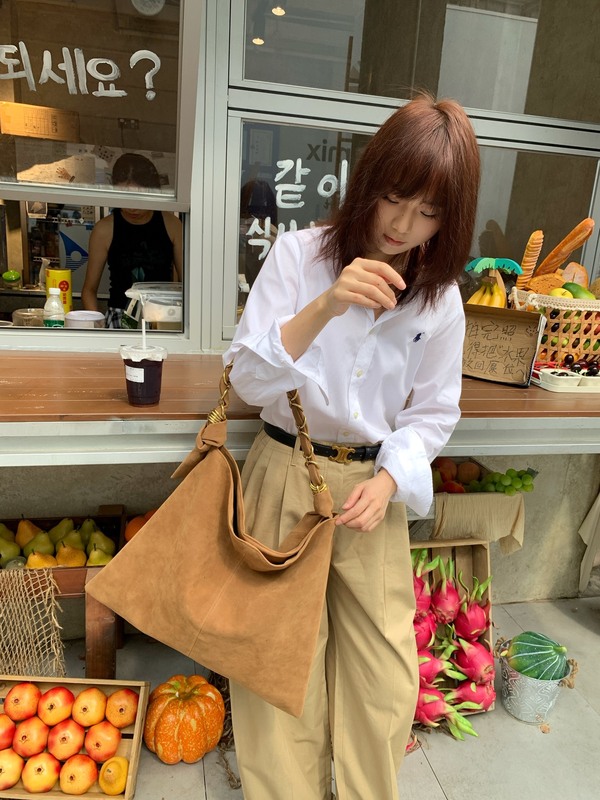 乔戈包包女新款百搭磨砂绒托特包简约大容量女包时尚手提单肩包|undefined