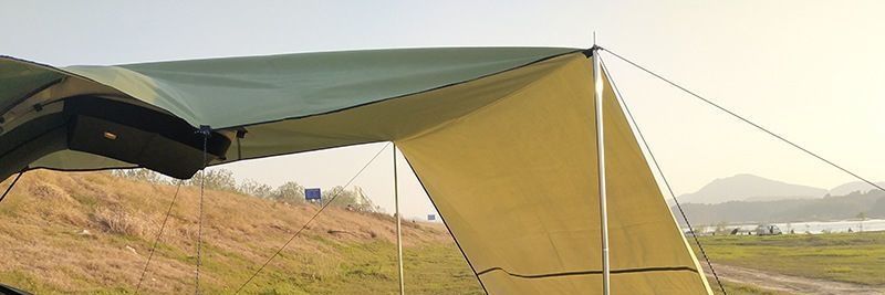 Rainproof and sunproof car side tent, outdoor camping tent for cars, SUV side tent, camping canopy