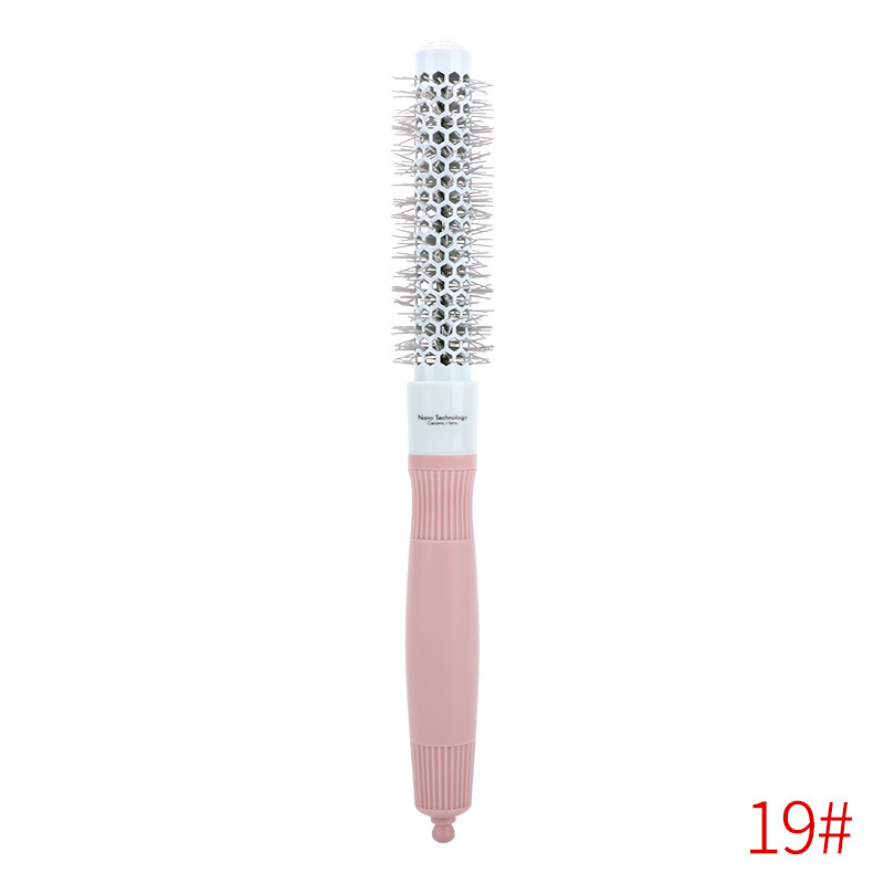 Directo de fábrica cilindro Pelo Rizado profesional modelado en polvo tubo de aluminio peine tubo de aluminio de aire térmico de cerámica peine del pelo