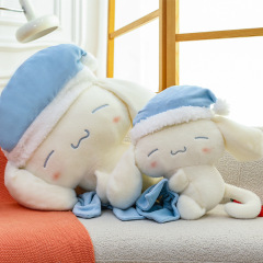 パジャマシナモンドッグぬいぐるみ大きな耳ナイトキャップ犬ぬいぐるみおもちゃ枕クロスボーダー卸売