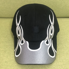 現物kanye侃爷同型炎帽子刺繍鴨舌帽男女野球帽個性ヒップホップ街舞潮