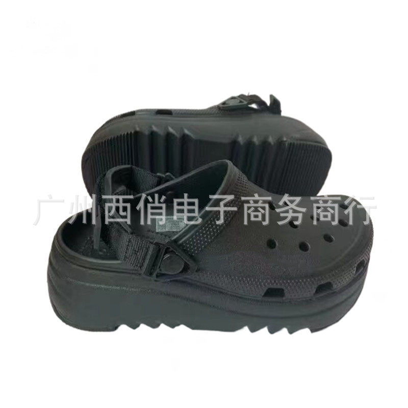 New Cross men's shoes cool walking second generation thick sole height increasing sports hole shoes casual walking sandals 208365