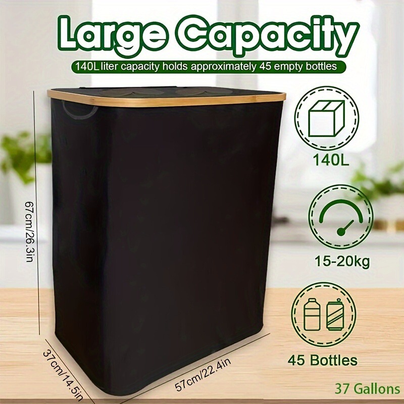 Amazon's New Cross-Border Best-Selling Foldable Recycling Bottle with Lid, Extra-Large Capacity Kitchen Storage Basket Storage Box Amazon's New Cross-Border Best-Selling Foldable Recycling Bottle with Lid, Extra-Large Capacity Kitchen Storage Basket Storage Box