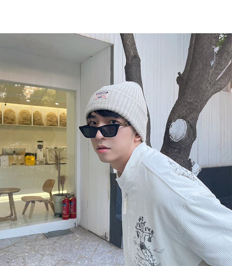 Gorro de malha para homem e mulher com proteção de orelhas_voghion.com