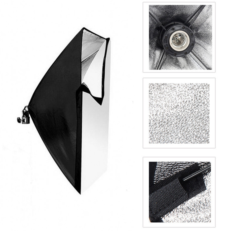 摄影灯箱 E27单灯头柔光箱 60x60cm 电源柔光箱欧标 影棚补光器材