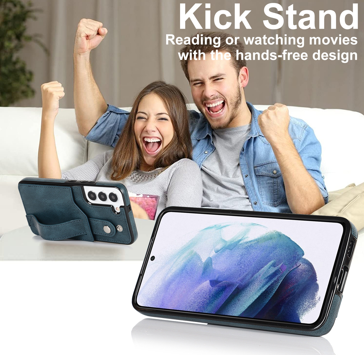 Handyhülle Für Samsung A53 Mit Armband Und Kartenfach Aus Leder_voghion.com