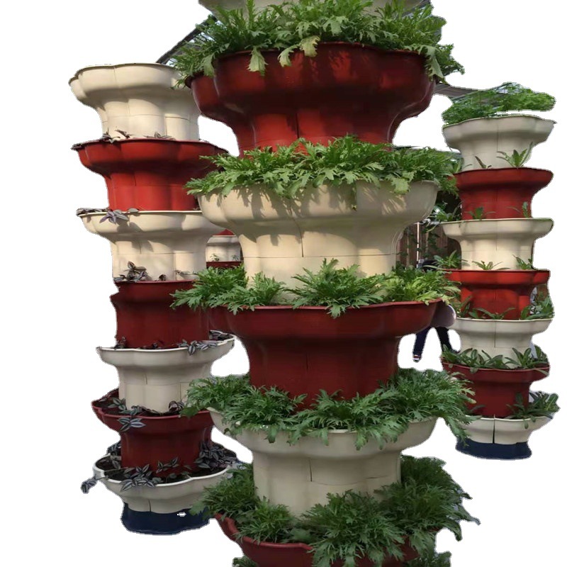 Manteniendo el tipo de columna sin suelo cultivo interior tipo columna modo de cultivo columna de invernadero sin suelo Equipo de cultivo