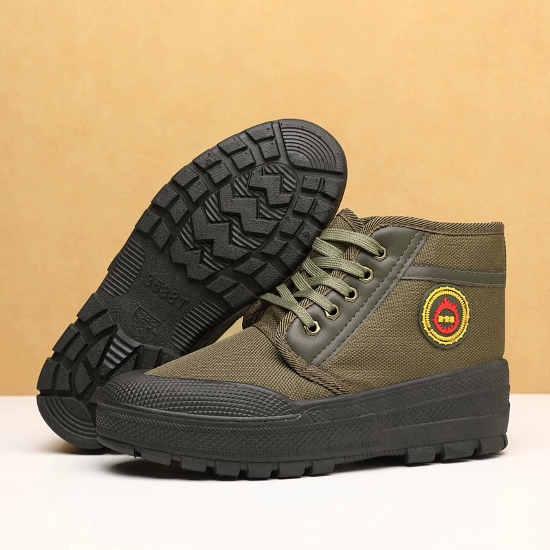 Зимние хлопковые ботинки, утепленные, с нескользящей подошвой, высокие, износостойкие, защитные рабочие ботинки, удобные резиновые ботинки, удобные парусиновые ботинки
