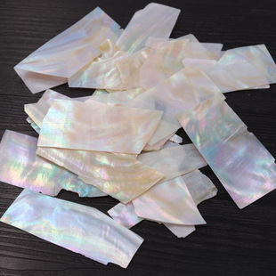 Natural mother-of-pearl primary color large shell patch lampshade mobile phone lacquer painting lacquer inlaid furniture guitar sticker handmade material