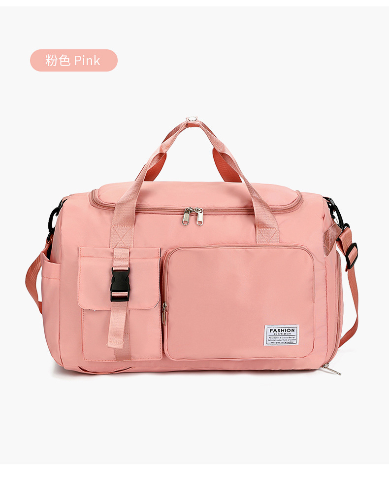 Bolsa de viaje de gran capacidad de entrenamiento deportivo femenino bolsa de fitness multifuncional mochila portátil de hombro bolsa de viaje corto