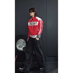 男士痞帅复古小众潮流时尚运动户外嘻哈风格个性韩版洋气夹克外套