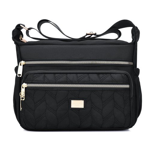 Leisure Waterproof Oxford Canvas Multi-Pocket Large Capacity Women's Crossbody Bag Fashion Durable Lightweight Mid-Age Mom Bag