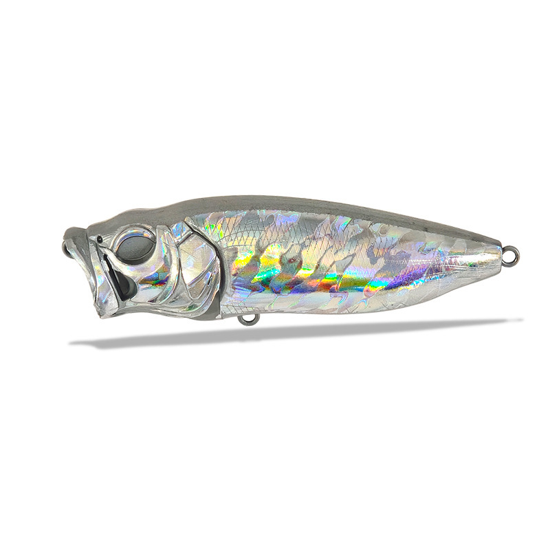 Japanese-Style Mg8Cm/13G Water Ripple Gold-Stamped Wave Crawler Lure Unpainted Fake Bait Fish Lure Body Wholesale