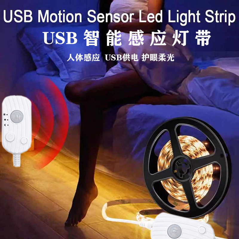 Smart physiological dynamic induction LED light strip for wardrobe, lamp, 12v
