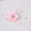 Children's hairgrip from pearl, hair accessory for bride for princess, flowered