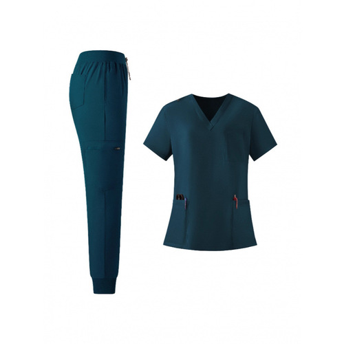Specially available for men and women's hand clothes, operating room, short-sleeved trousers, brush, hand clothes, pet hospital nurses, oral and dental services