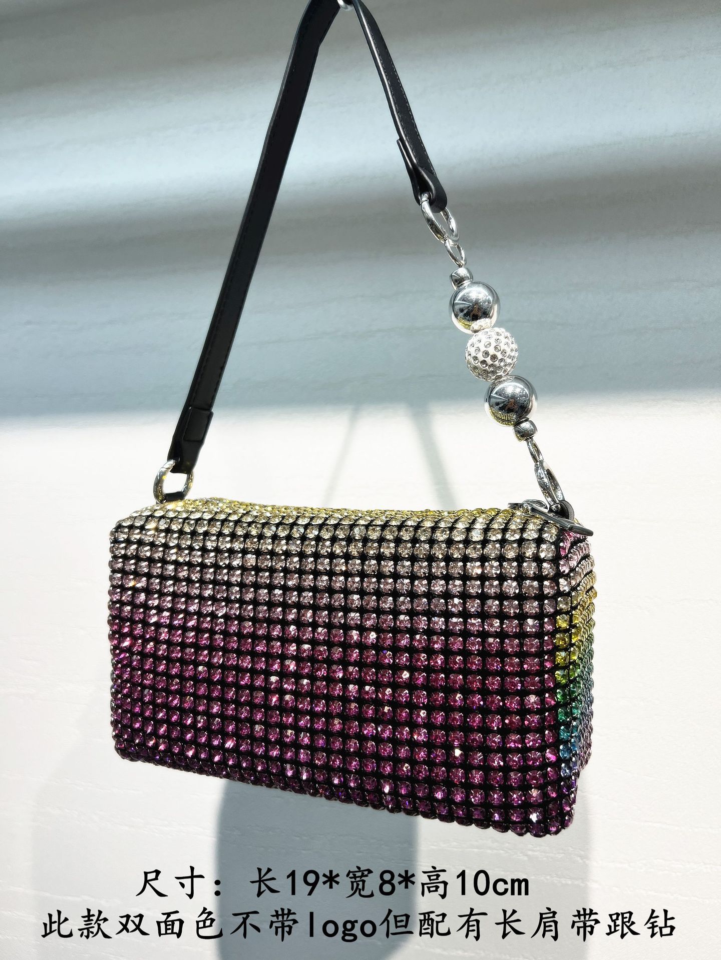 Bolsa de gala bolsa de mujer llena de diamantes bolsa de cubo con diamantes 2022 bolsa de mujer crossbody gran rey bolsa de diamantes pic 21
