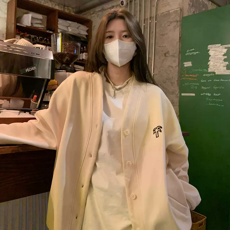 美式开衫卫衣外套女2025春秋季休闲百搭山东即墨卫衣宽松高级上衣