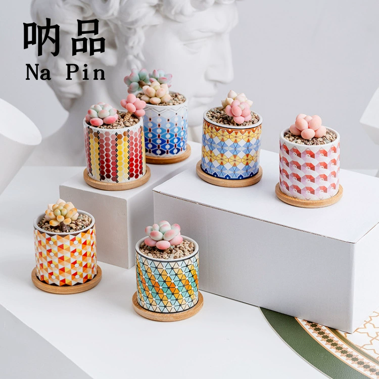 Керамический цветочный горшок Sonpin трансграничный горшок для суккулентов Amazon горячая Распродажа экспорт керамический цветочный горшок Внешняя торговля цветочный горшок