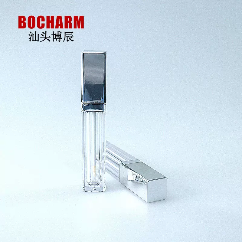 博辰定制多色方形唇彩油泥空管中节可换颜色唇釉管化妆品包材