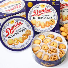 丹麦曲奇饼干礼盒装中秋节结婚喜饼进口曲奇饼零食