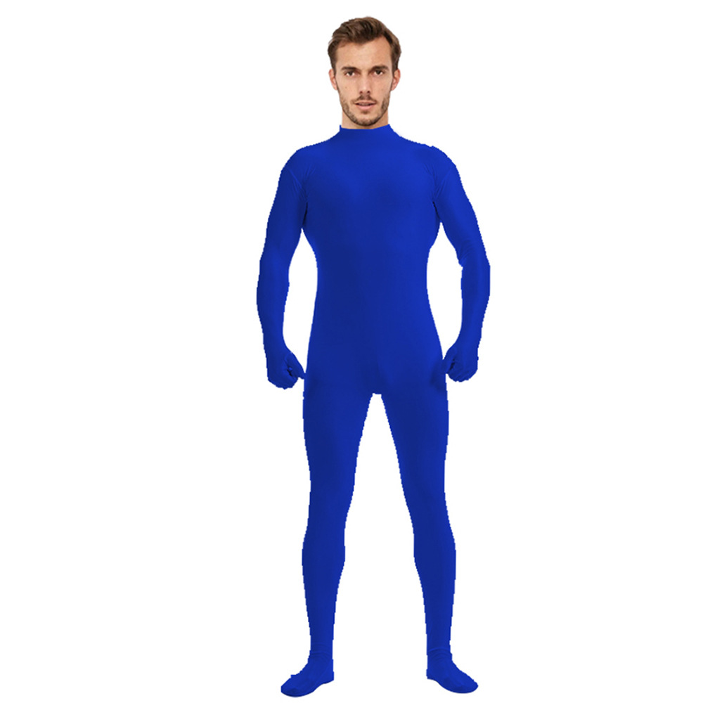 Body de 5 piezas de color sólido, estilo zentai, para danza y espectáculos, éxito de ventas transfronterizo.