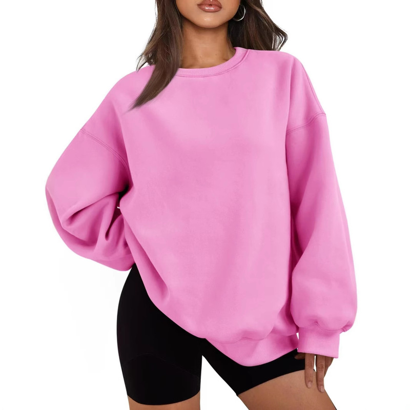 Foreign Trade Spring Autumn Winter Men's and Women's Loose Sports Crewneck Sweatshirt Pullover Sweatshirt Long Sleeve Casual Top