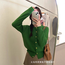 10色可定制秋季新款上衣外套韩系打底外穿毛衣女薄款长袖针织开衫