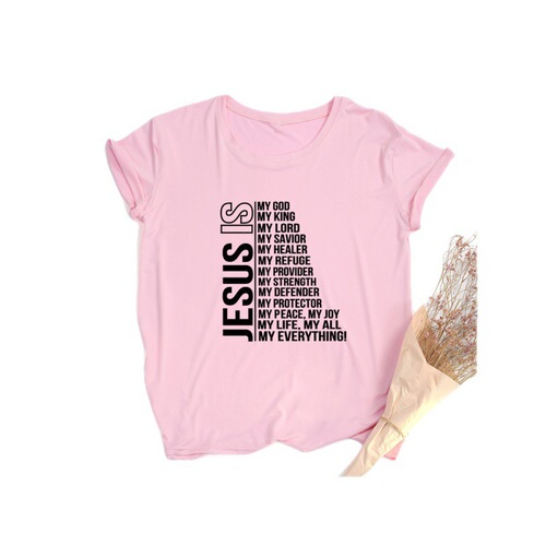 My God is King All Women Vintage Tops Harajuku Chr