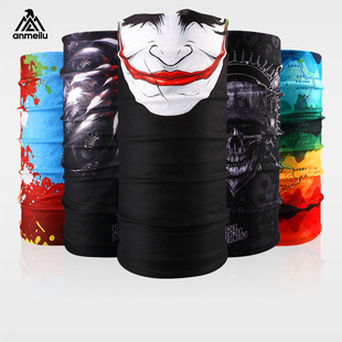 Outdoor sports magic headscarf changeable square scarf men's and women's multi-function scarf seamless riding neck scarf