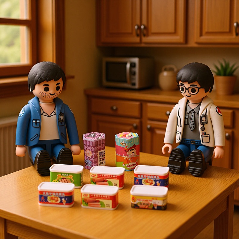 Simulation of canned small objects reduced version of canned fish resin food miniature food small things play house toys