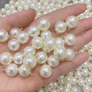 Factory Direct supply imitation pearl pendant non-falling copper cap sheep eye bright pearl earrings earrings brooch accessories