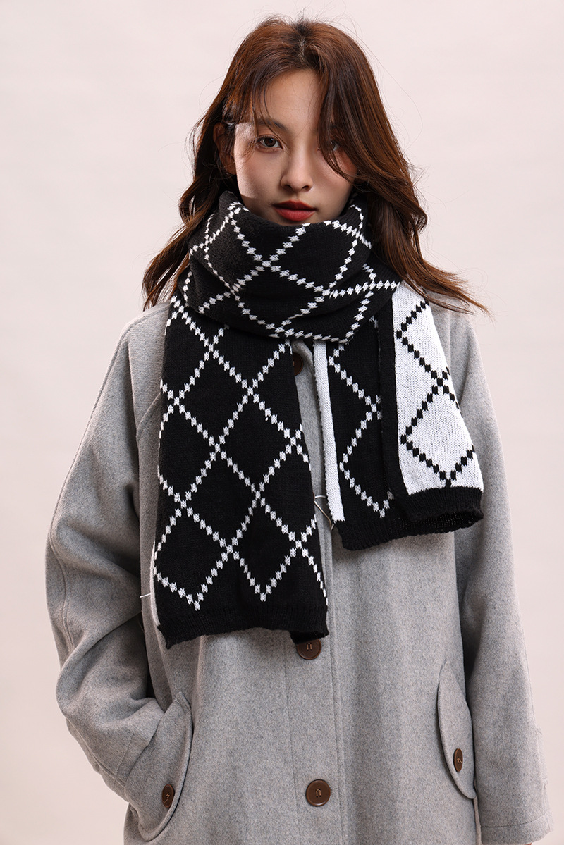 Paar-Stil für Frauen im Winter, verdickte koreanische Version, warm und luxuriös, Geburtstagsgeschenkschal für Männer_voghion.com