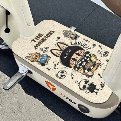 Electric Vehicle Wire Loop Foot Mats, Cute Cartoon Design, Customizable, Scratch-Resistant, Wear-Resistant, Non-Slip Foot Pads (Avtomobil döşəmə paspasları) - trendy-bubu-2540cm-the-silk-circle-needs-to-be-cut-by-yourself
