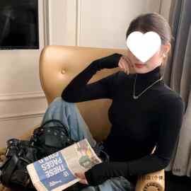 白色高领长袖打底衫女内搭磨毛2026新款秋冬季绝美巨好看修身上衣