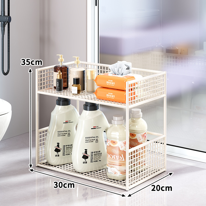 Estante Organizador Móvil de Baño de Hierro para Baño
