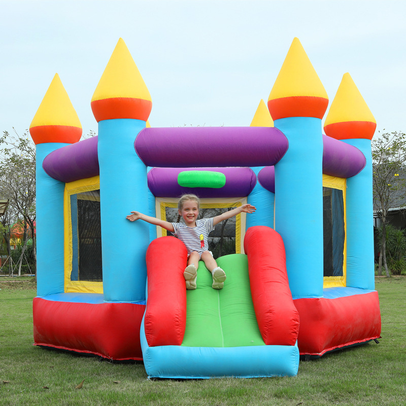 Castillo infláble infantil doméstico perforador interior pequeño parque deslizante castillo traviesos trampolín parque de juegos image 15