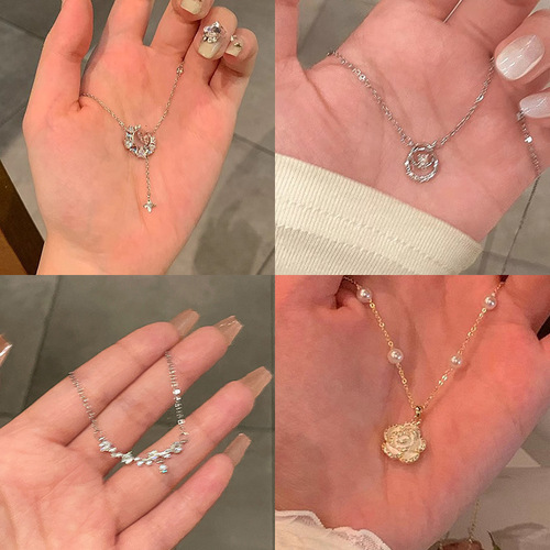 Amber and heart-shaped pearl lockets for women, versatile and stylish, with a unique and sophisticated charm, suitable for a wide range of occasions. Wholesale accessory options.